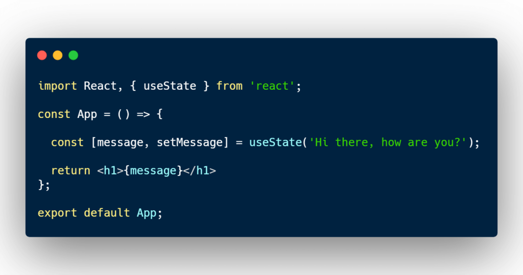 React useState example