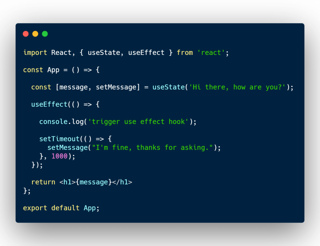 React useEffect and useState example