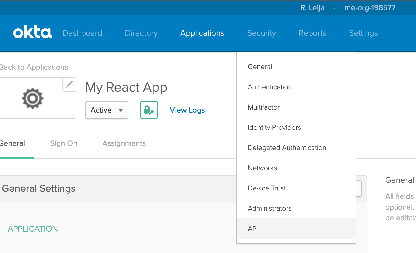 Add an Okta sign in widget with React