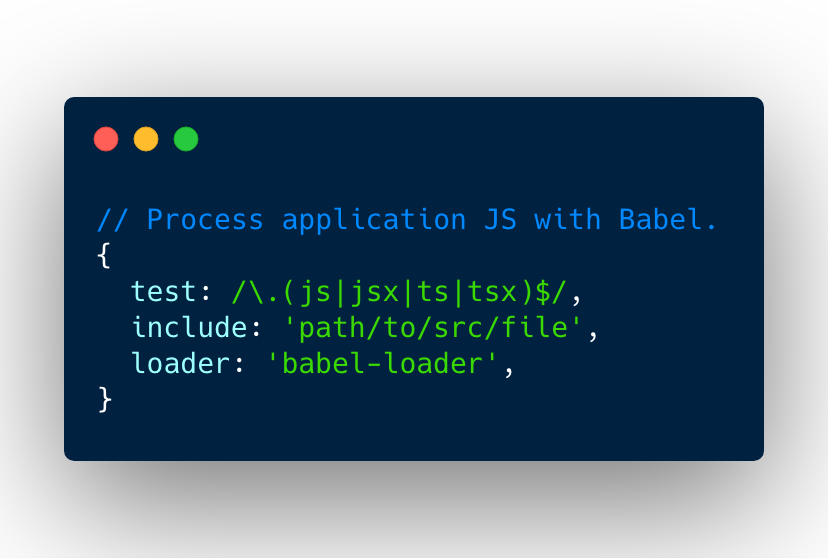 Webpack babel loader configration