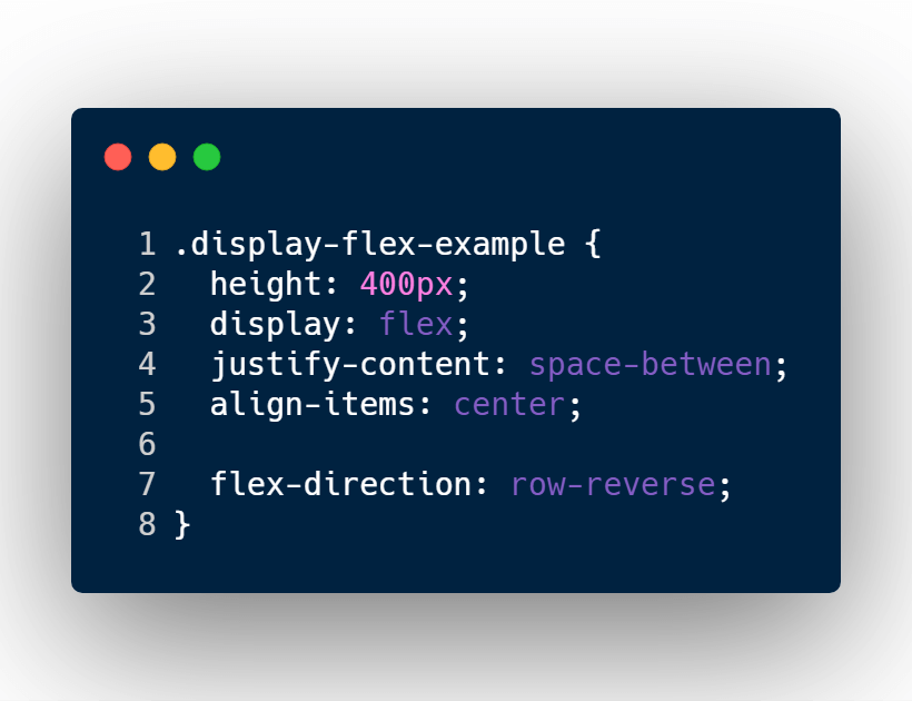 flexbox reverse div elements