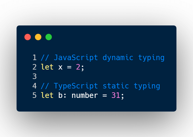 Dynamic typing vs static typing language - typescript