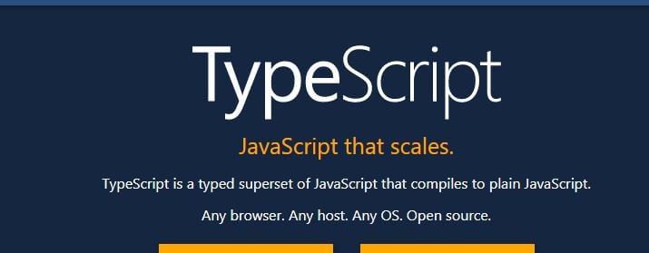 TypeScript is a typed superset of JavaScript that compiles to plain JavaScript