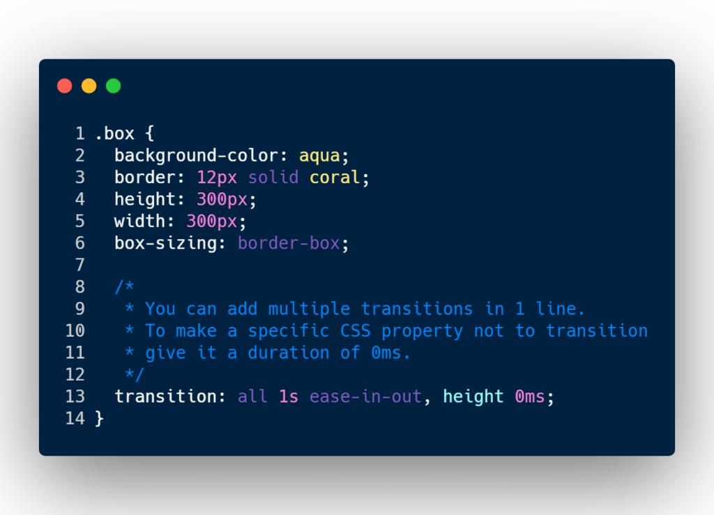 A simple example to understand CSS Transition