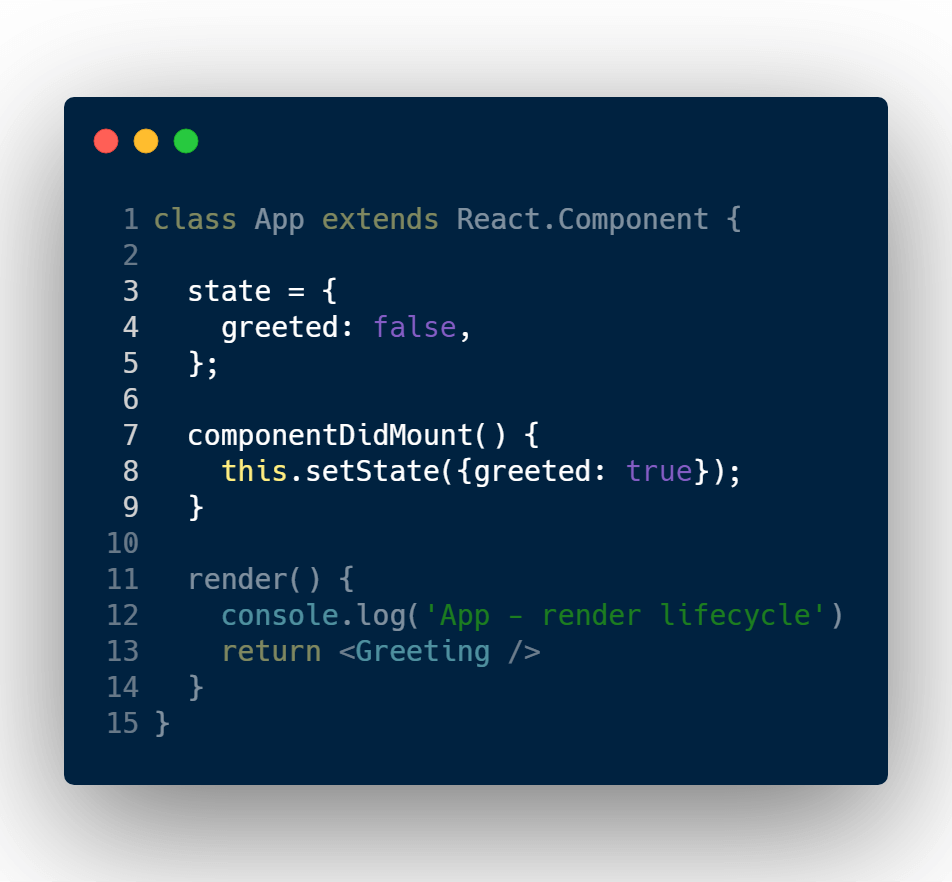 Change state in parent component