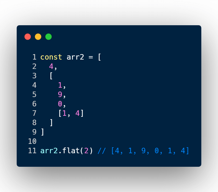 Flatten nested array with specific depth