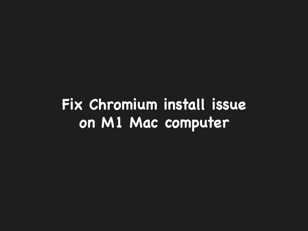 chromium for mac